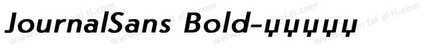 JournalSans Bold字体转换